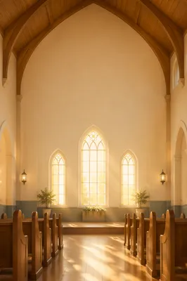 Warm Chapel Story Background for Announcements