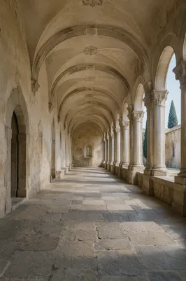 Historic Church Cloister Story Background