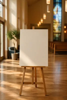 Modern Church Foyer Story Announcement Background