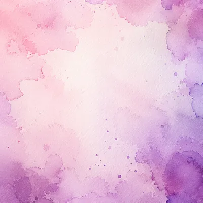 Pink Purple Watercolor Wash on Paper