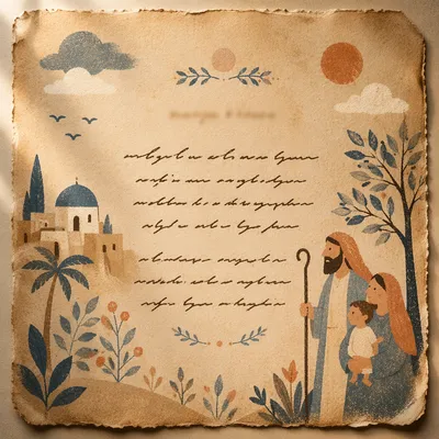 Aged Parchment Weekly Scripture Verse Card