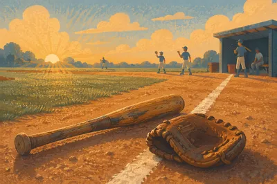 Sunrise Baseball Gear on Quiet Diamond