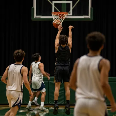 Indoor Basketball Hoop Game Action
