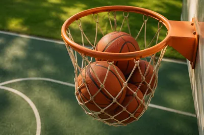 Quiet Summer Basketball Hoop with Balls