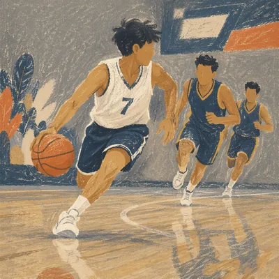 Indoor Basketball Drive on School Court