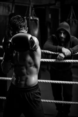 Gritty Boxing Training in Dark Gym