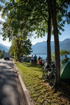 Mountain Road Cycling Campground After the Ride