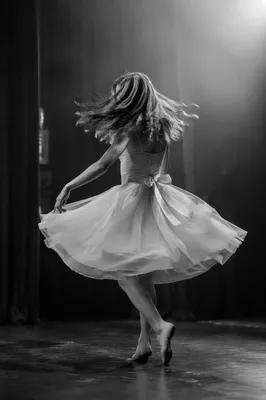 Graceful Ballet Dancer in Stage Spotlight