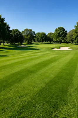 Sunny Golf Course Fairway and Green