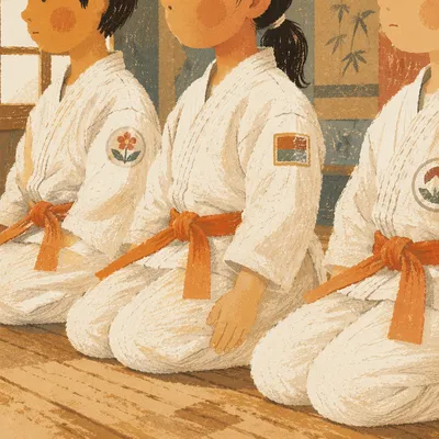 Kids Martial Arts Discipline in Dojo