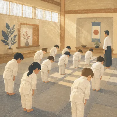 Kids Martial Arts Bow in Discipline