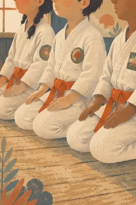 Kids Martial Arts Discipline in Dojo