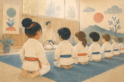 Disciplined Kids Martial Arts Class at Dawn
