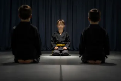 Disciplined Kids Martial Arts Class Scene