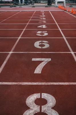 Empty Marathon Finish Line Track