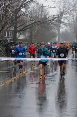 Rainy Community Marathon Finish Line