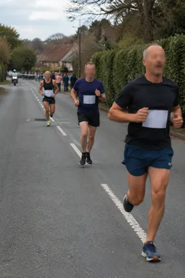 Local Marathon Runners Near Finish Line