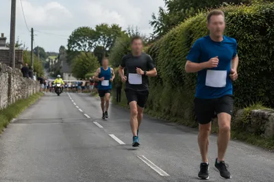 Local Marathon Runners Near Finish Line