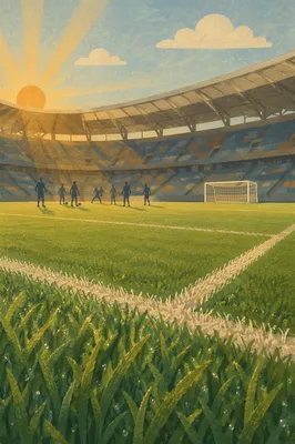 Sunrise Soccer Field in Quiet Stadium