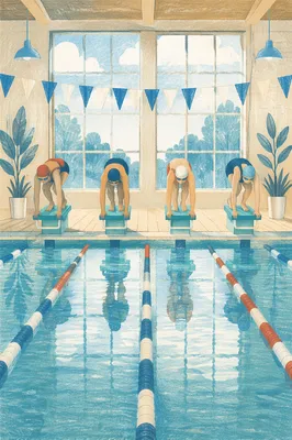 Swimmers Ready on Indoor Competition Lanes