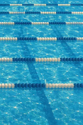 Overhead Swimming Pool Lanes Blue Pattern
