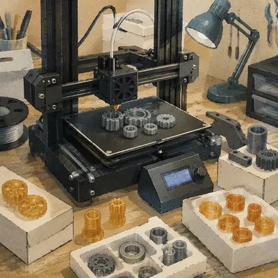 Desktop 3D Printer Building Mechanical Parts