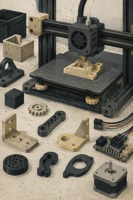 3D Printer Building Mechanical Prototype
