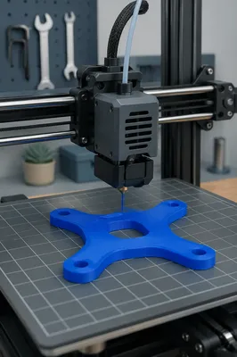 Cobalt Blue 3D Printer Prototype Fabrication