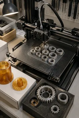 3D Printer Building Mechanical Parts
