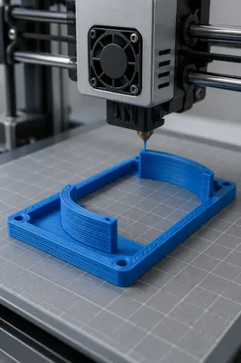 Desktop 3D Printer Building Blue Prototype