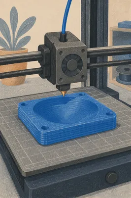 3D Printer Building Blue Tray Component