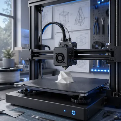 3D Printer Forming Geometric Prototype