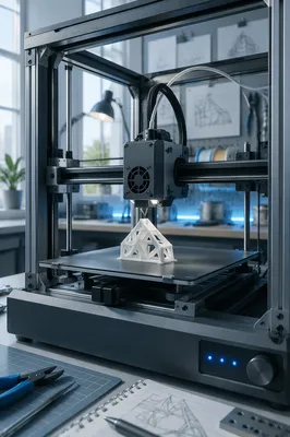 3D Printer Forming Geometric Prototype