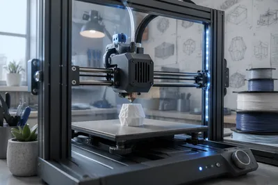 3D Printer Forming Geometric Prototype