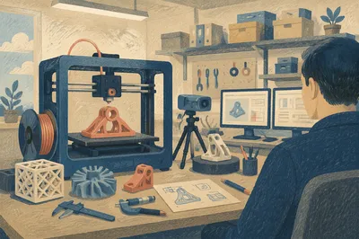 3D Printer Building Prototype in Tech Lab
