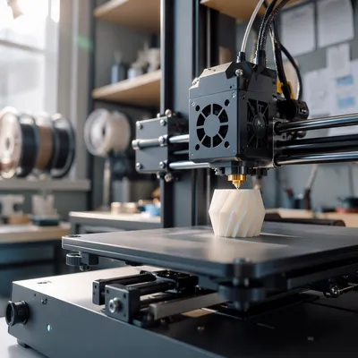 Desktop 3D Printer Crafting Geometric Prototype