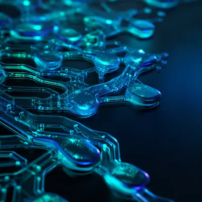 Glowing Artificial Intelligence Circuit Network