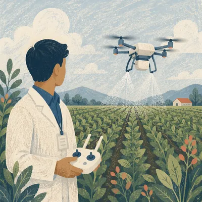 Autonomous Drone Farming Technology Future