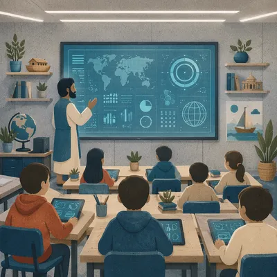 Hopeful AI Robot Classroom Future