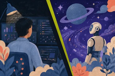 AI Researcher with Cosmic Robot Future
