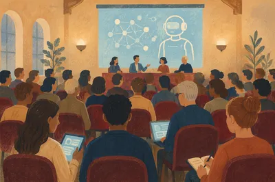 AI Robot Seminar in Community Hall