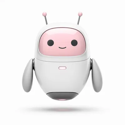 Friendly Floating AI Companion Robot