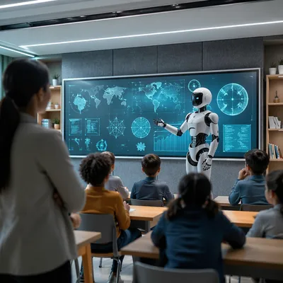 Futuristic Robot Teaching in Digital Classroom