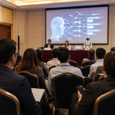 AI Robot at Future Technology Conference