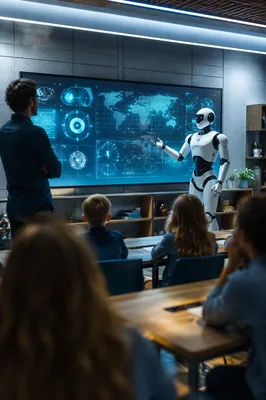 Futuristic Robot Teaching in Digital Classroom