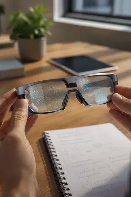 Augmented Reality Glasses on Creative Desk