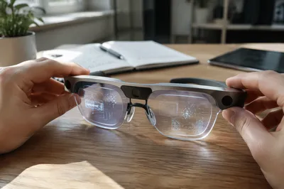 Augmented Reality Glasses on Studio Desk
