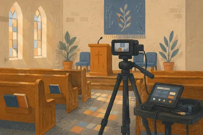 Church Livestream Camera Setup in Sanctuary