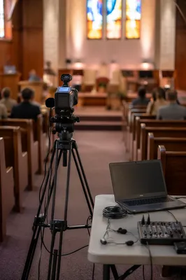Church Livestream Camera Setup in Sanctuary