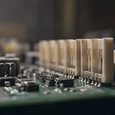 Macro Circuit Board With Cream Connectors